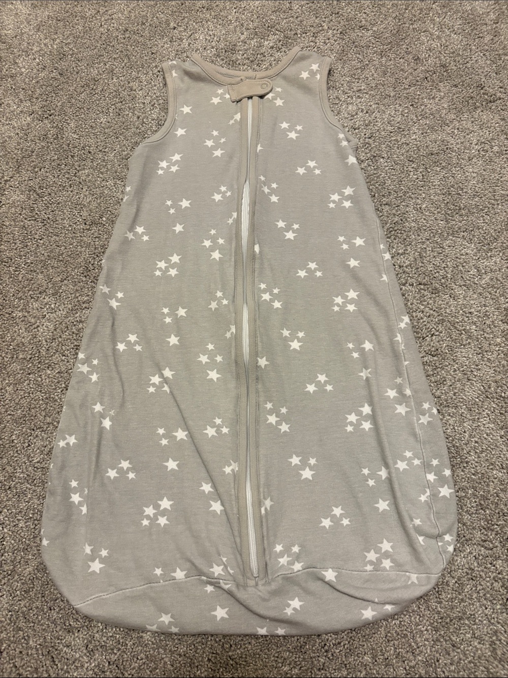 Little Me infant Gray Stars Sleep Sack 6-9 months